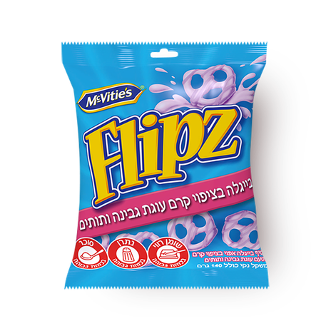 Flipz cheesecake and strawberry cream covered pretzels