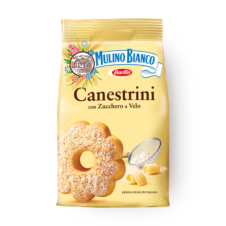 Печенье сдобное Canestrini Mulino Bianco с сахарной пудрой