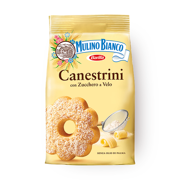 Печенье сдобное Canestrini Mulino Bianco с сахарной пудрой