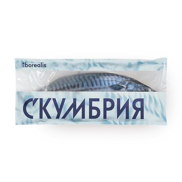 Скумбрия Borealis неразделанная свежемороженая