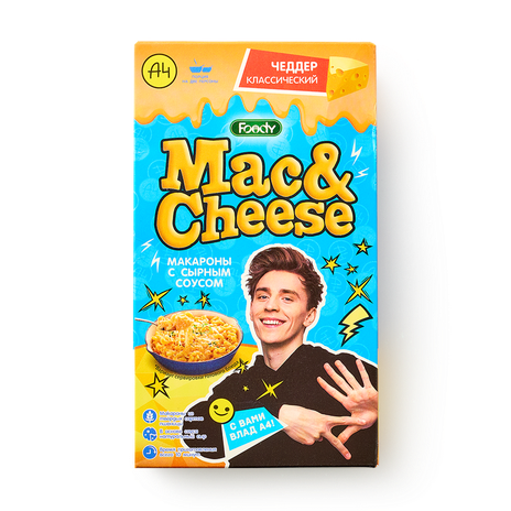 Макароны с сырным соусом Foody Mac&Cheese Чеддер, 143 г — купить с ...