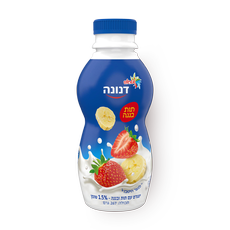 Danone Banana strawberry drinkable yogurt 1.5%