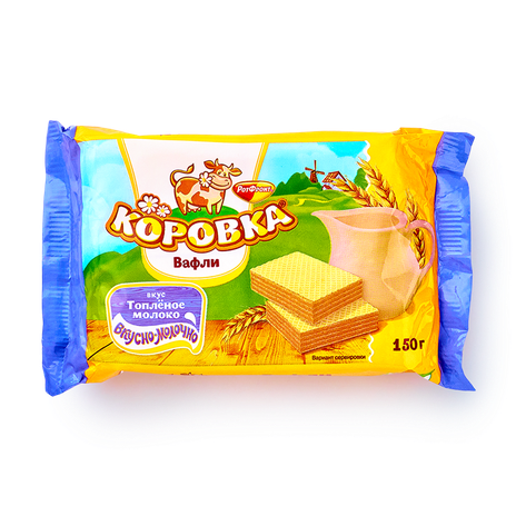 Вафли «Коровка» топлёное молоко