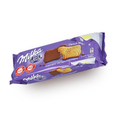 Milka Biscuit Moo coated in milk chocolate