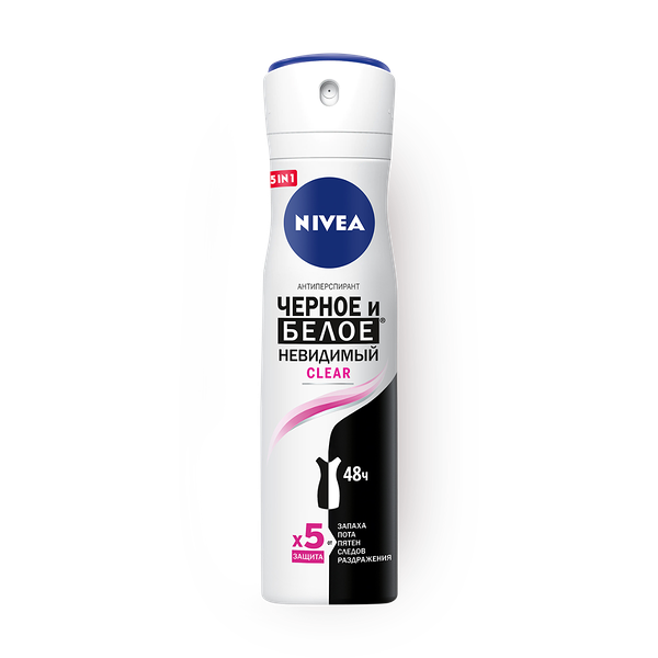 Дезодо­рант Nivea Чёрное и Белое невиди­мый