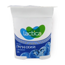 Йогурт грече­ский Lactica с черни­кой