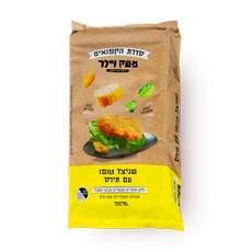 Meshek Vailer Tofu schnitzel with corn