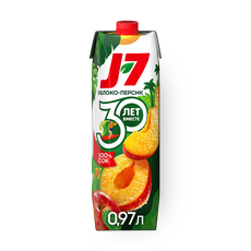 Сок яблоч­но-перси­ковый J-7 с мякотью