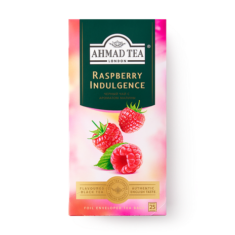 Чай чёрный Raspberry Indulgence Ahmad Tea с ароматом малины в пакетиках