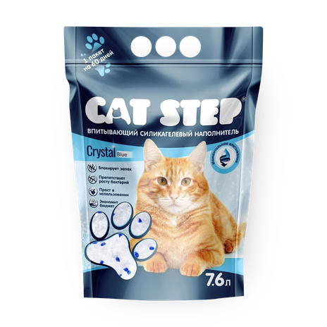 Наполнитель силикагелевый для кошачьего туалета Cat Step Arctic Blue