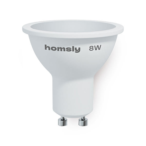 Лампа светодиодная Homsly, 8Вт, MR16, GU10, 4000К