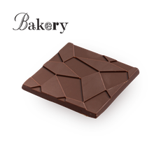 Bakery tables of milk chocolate and salted peanuts