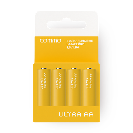 Батарейки алкалиновые Commo Ultra АА