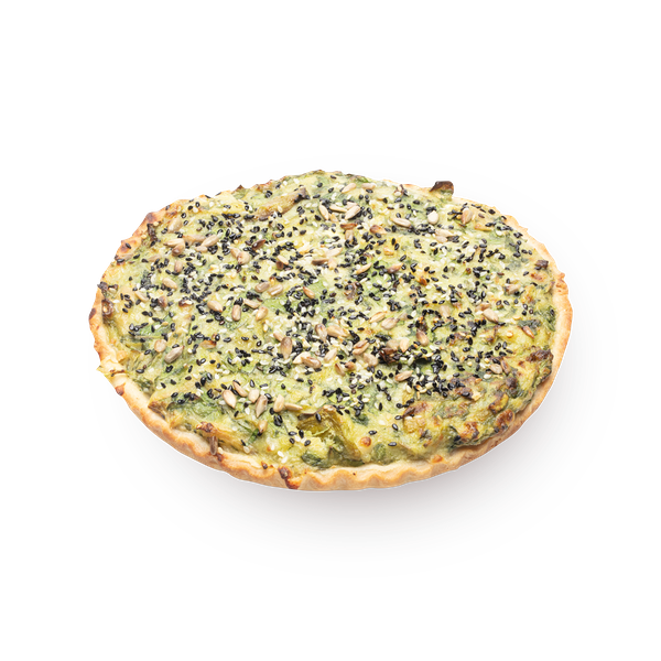 Zucchini spinach quiche