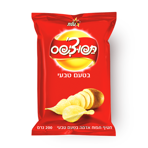 חטיף תפוצ'יפס בטעם טבעי