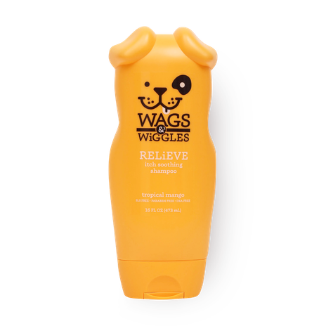 Mango-scented anti-itch shampoo for dogs