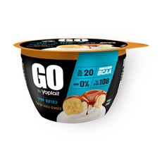 GO Creamy yogurt 0% banana caramel
