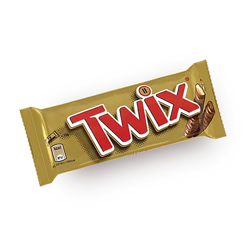 Шоколадное печенье в глазури Twix Твикс Солёная карамель 55 г