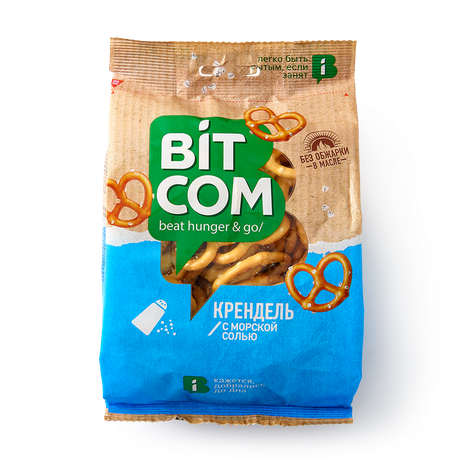 Крендель Bit Com с морской солью, 130 г — купить с доставкой из Яндекс ...
