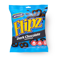 Flipz Dark chocolate coated pretzels
