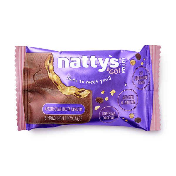 Батон­чик Nattys&Go! Mini арахис-шоколад