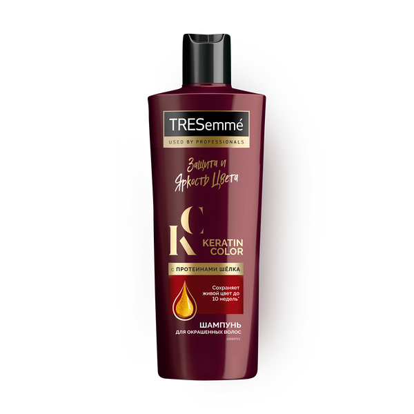 Шампунь TRESemme Keratin Color для окрашенных волос с протеинами шёлка
