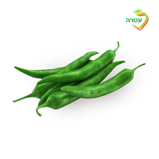 Packed green hot pepper