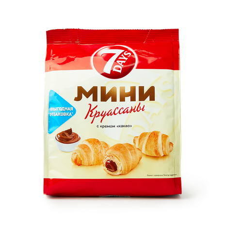 Мини-круассаны 7Days с кремом какао