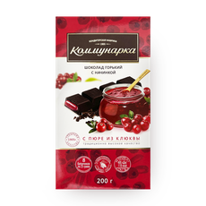 Шоколад горький «Коммунарка» с пюре из клюквы — купить с доставкой из ...