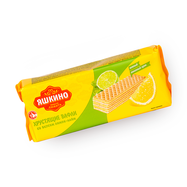 Вафли «Яшкино» со вкусом лимон-лайм