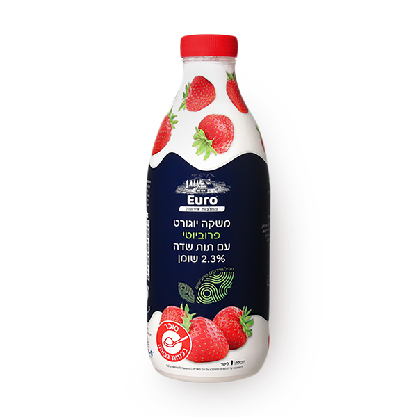 Yogurt drink strawberry probiotics 2.3%