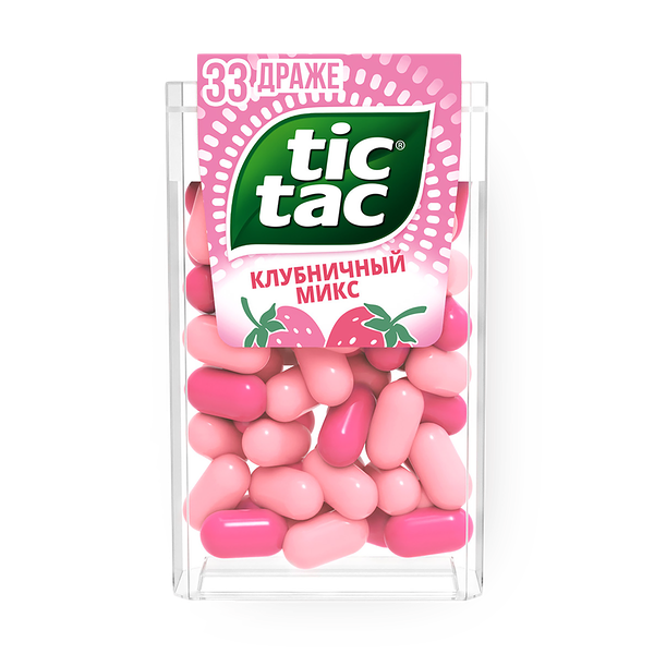 Драже Tic Tac клубнич­ный микс