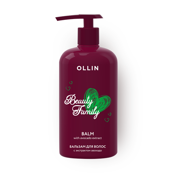 Бальзам для волос Ollin Beauty Family с экстрактом авокадо