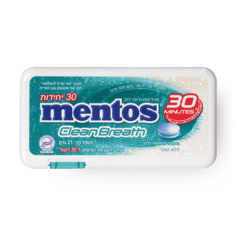 Mentos Clean Breath Sugar free Spearmint refreshing candy