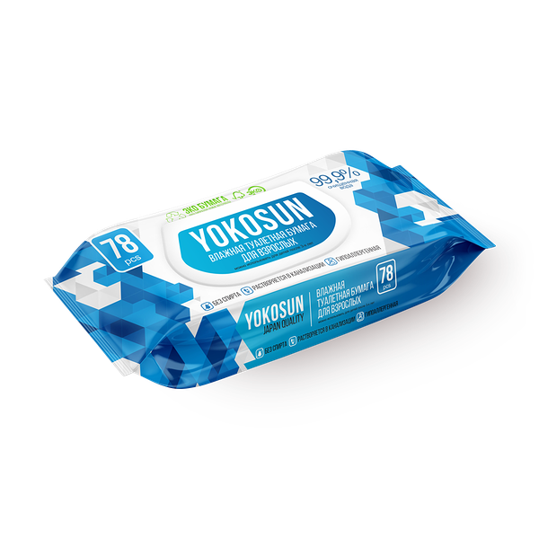 Влажная туалетная бумага YokoSun