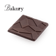 Bakery tables of dark chocolate and cocoa beans