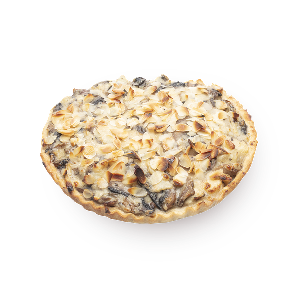 Camembert mushroom quiche