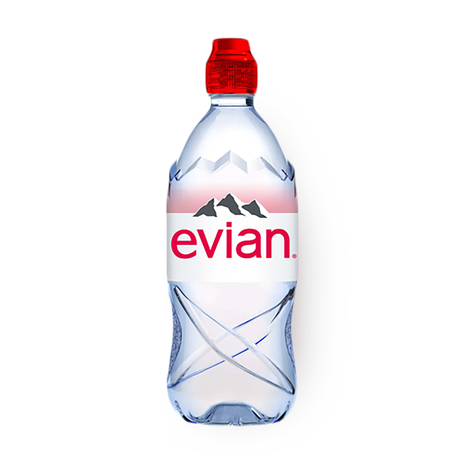 Evien minrel water plastic bottle