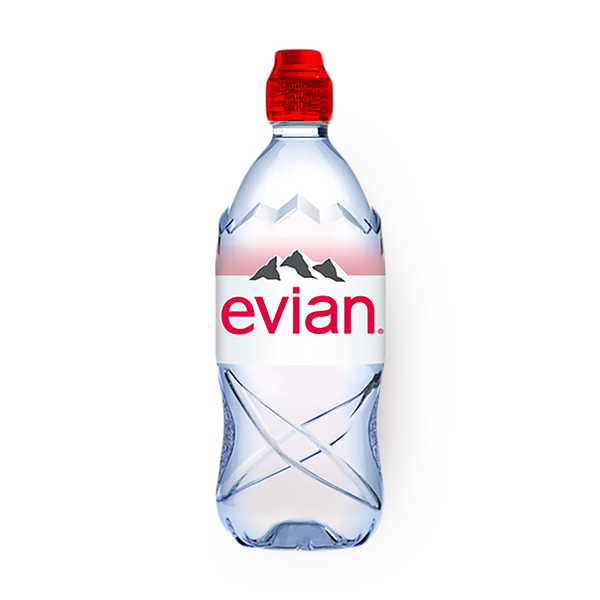 Evien minrel water plastic bottle