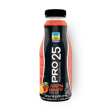 Pro 25 protein shake with peach and mango
