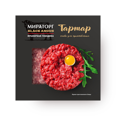 Тартар «Мираторг» из мраморной говядины Black Angus, 220 г — купить с ...