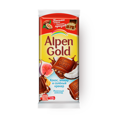 Шоколад Alpen Gold Кокос-инжир-солёный крекер