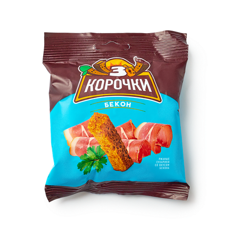 Сухарики ржаные «3 корочки» бекон