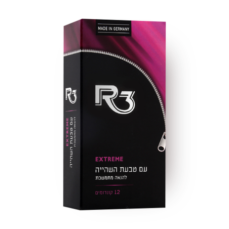 R3 condoms with a stay ring for continuous pleasure