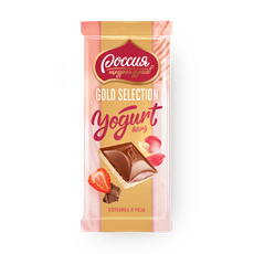 Шоколад молочный и белый «Россия – щедрая душа!» Gold Selection Yogurt ...