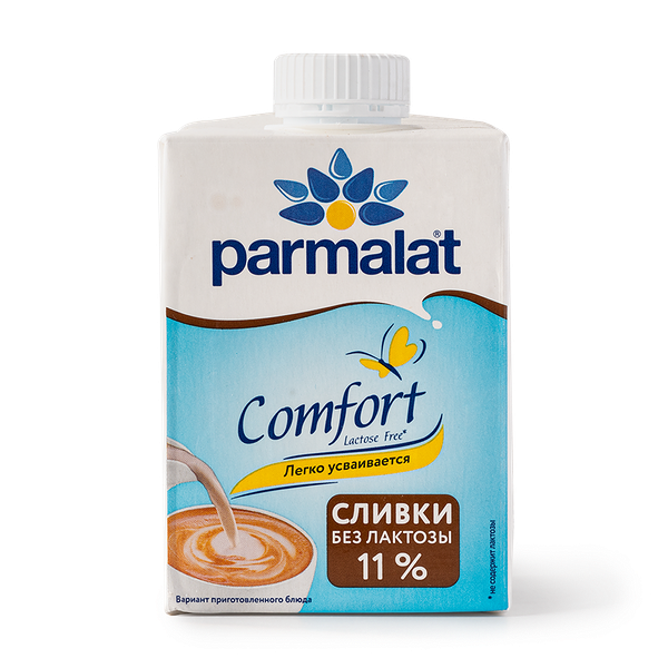 Сливки безлак­тозные 11% Parmalat Comfort