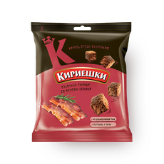 Сухарики ржаные «Кириешки» с беконом — купить с доставкой из Яндекс Лавки