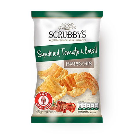 Scrubby's Hummu Chips tomato basil hummus snack