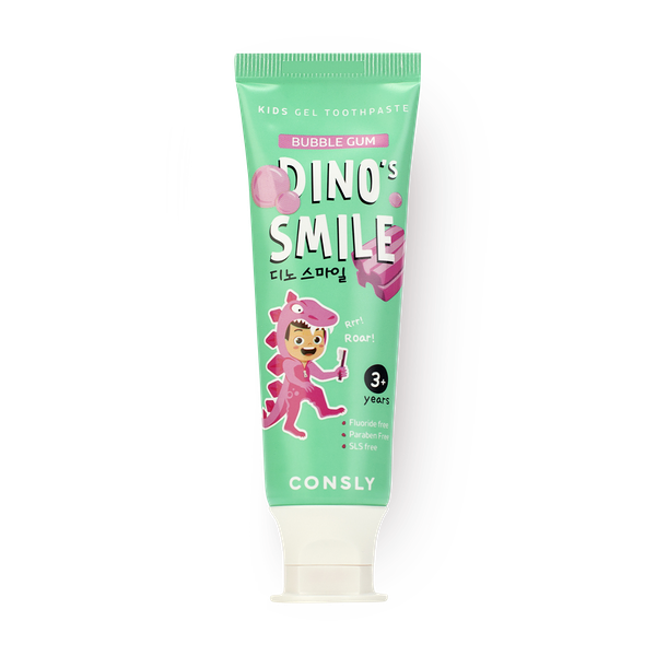 Зубная паста гелевая детская Consly Dino's Smile c ксилитом и вкусом жвачки