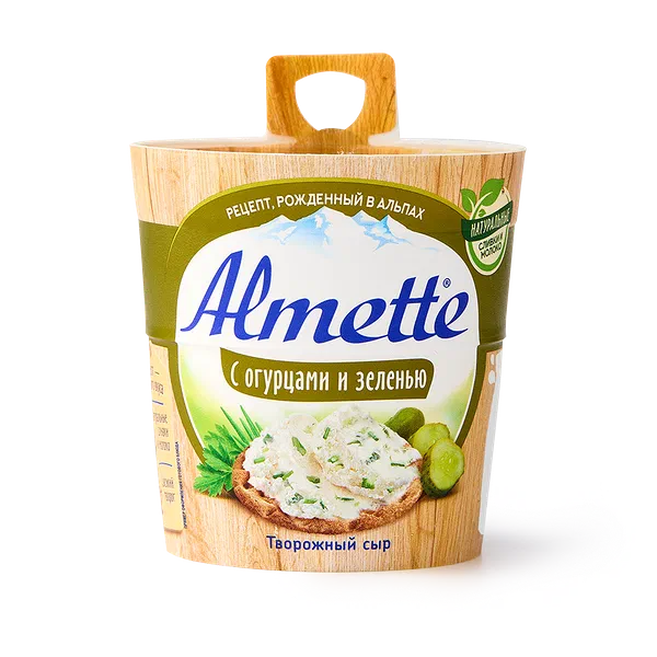 Сыр творожный Almette с зеленью 60%, 150 г — купить с доставкой из ...